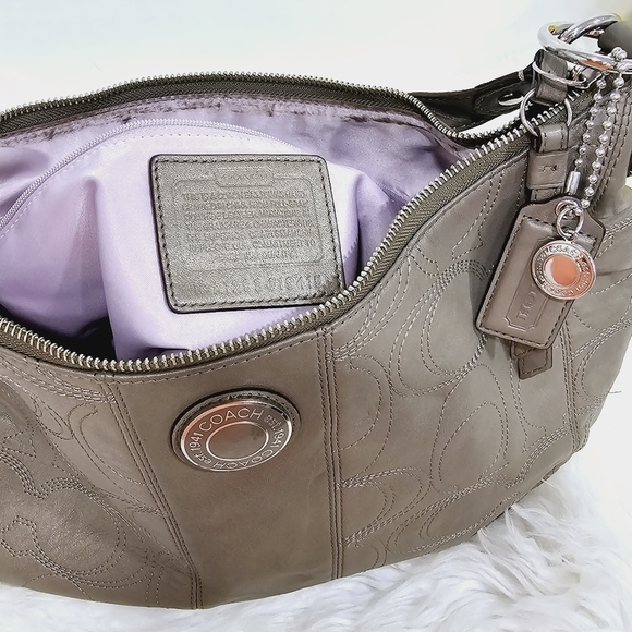 Coach Signature Hobo Leather F19415 Shoulder Hand Bag Purse - END OF SUMMER SALE - Picture 11 of 16